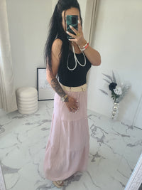 Jupe longue MAÏWENN rose