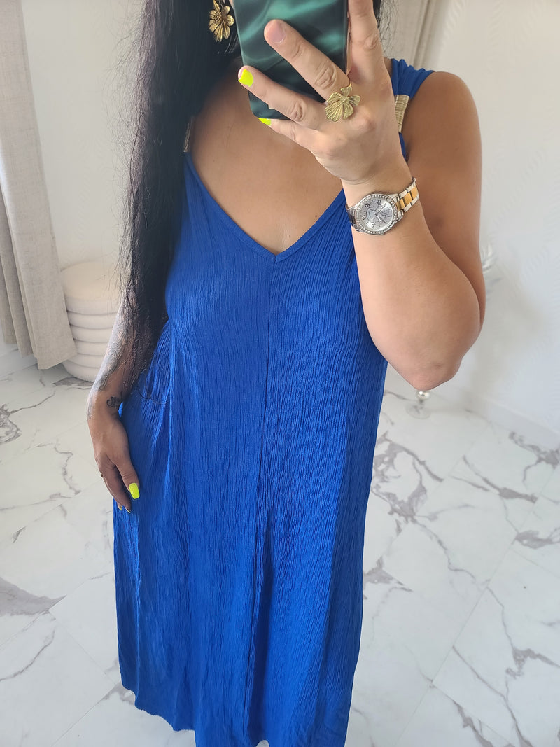 Robe INDILA bleu roi