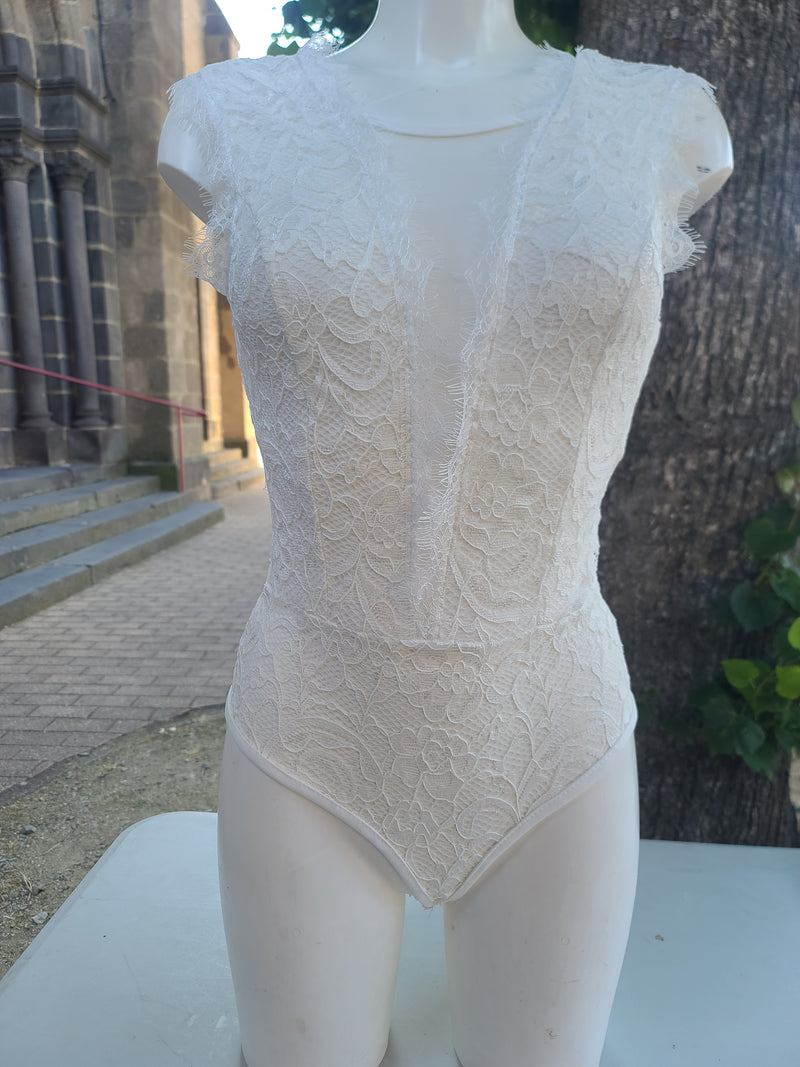 Body CONSTANT en dentelle blanc