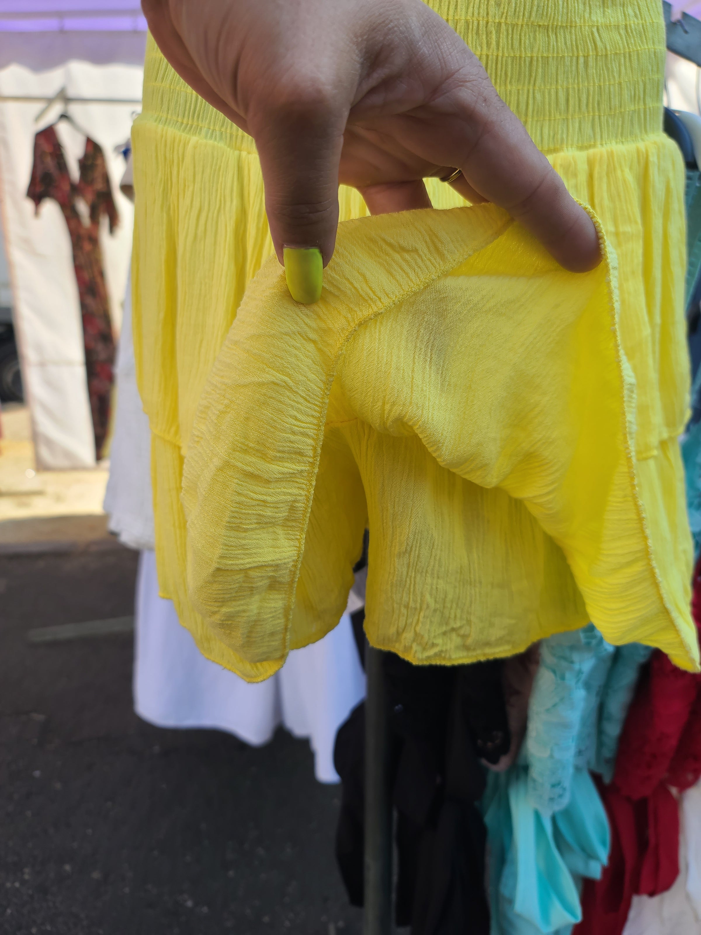 Ensemble bandeau + jupe/short LEO jaune