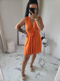 Robe courte AGNES orange