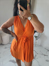 Robe courte AGNES orange