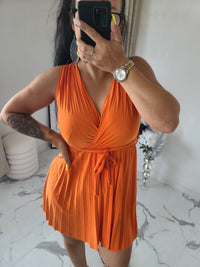 Robe courte AGNES orange