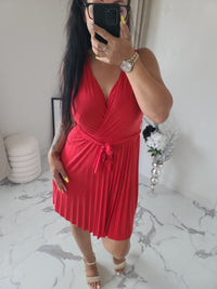 Robe courte AGNÈS rouge