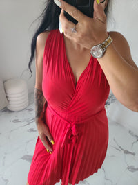 Robe courte AGNÈS rouge