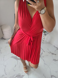 Robe courte AGNÈS rouge