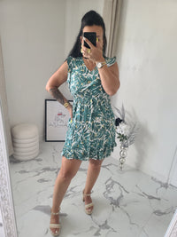 Robe imprimée DAPHNEE vert