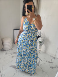 Robe imprimée GUILIA2 bleu