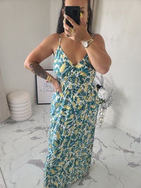 Robe imprimée GUILIA2 verte