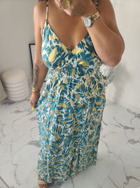 Robe imprimée GUILIA2 verte