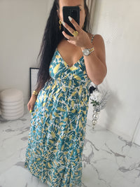 Robe imprimée GUILIA2 verte