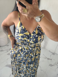 Robe imprimée GUILIA2 marine