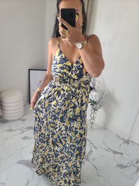 Robe imprimée GUILIA2 marine