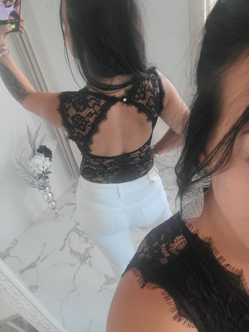 Body CONSTANT en dentelle noir