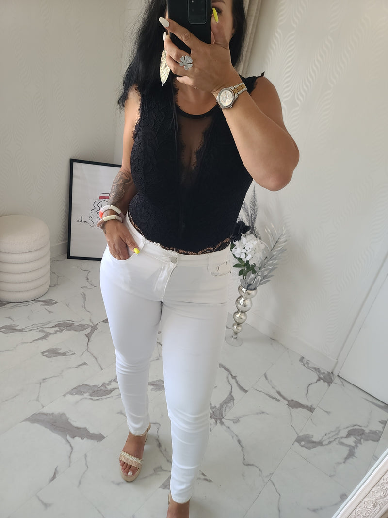 Body CONSTANT en dentelle noir