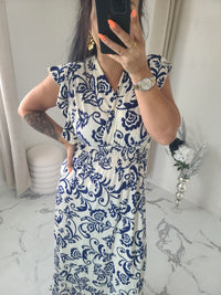 Robe taille magique CARYS bleu marine