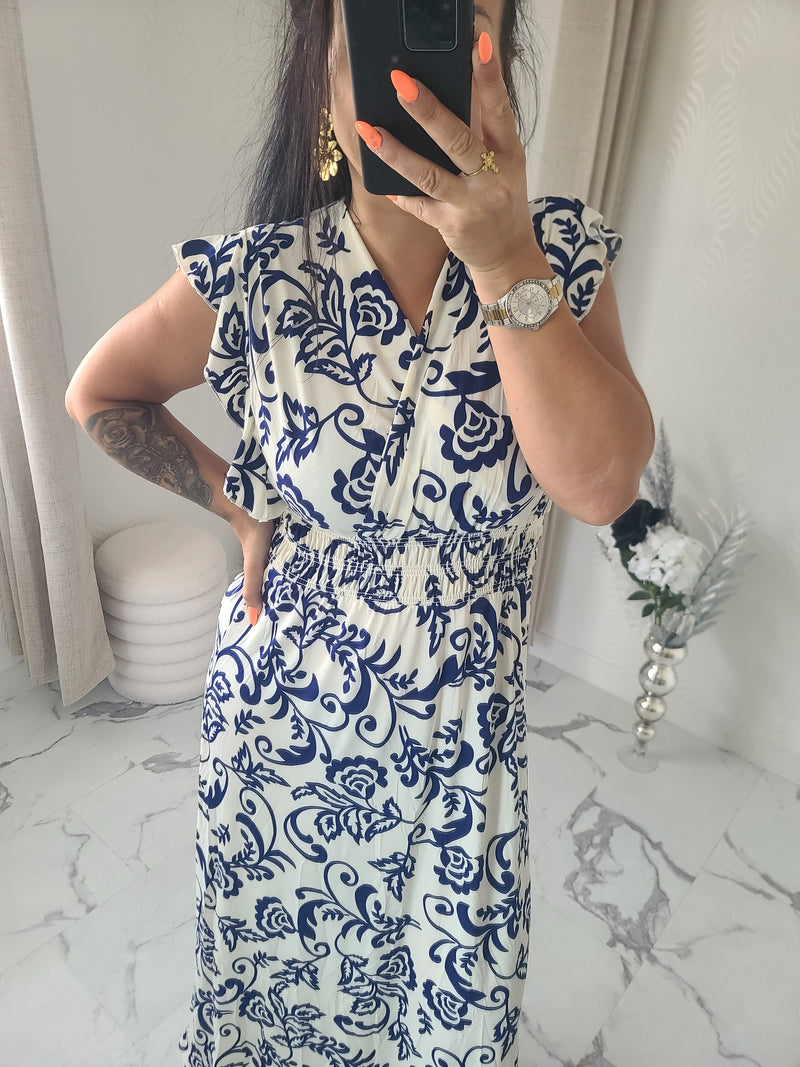 Robe taille magique CARYS bleu marine