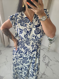 Robe taille magique CARYS bleu marine