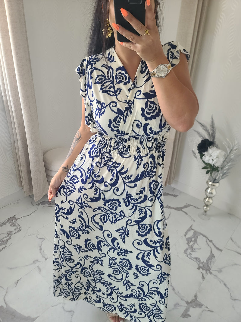 Robe taille magique CARYS bleu marine