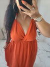 Robe dos nu INDILA2 orange