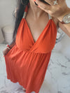 Robe dos nu INDILA2 orange