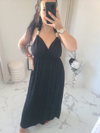 Robe dos nu INDILA2 noir