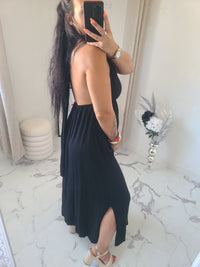 Robe dos nu INDILA2 noir