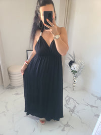 Robe dos nu INDILA2 noir