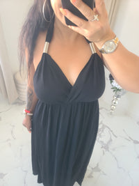 Robe dos nu INDILA2 noir