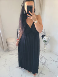 Robe dos nu INDILA2 noir