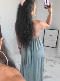 Robe dos nu INDILA2 kaki