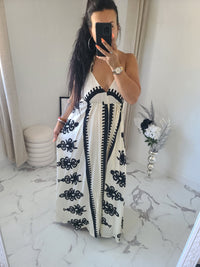 Robe dos nu MELLY beige