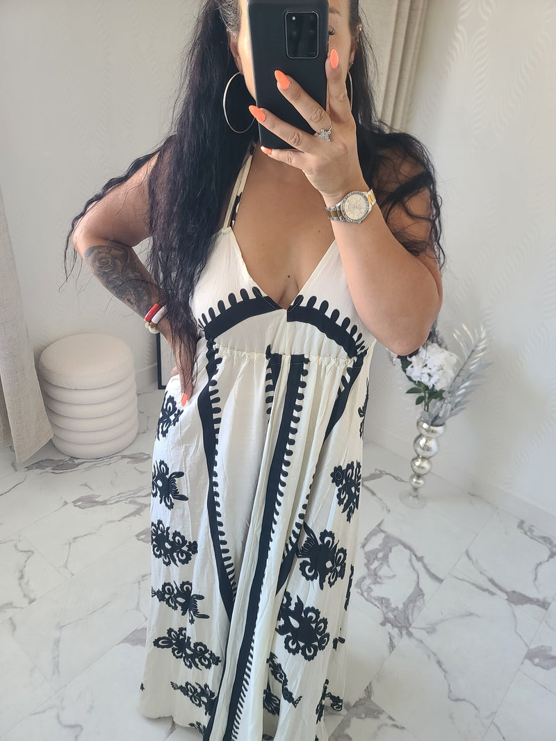 Robe dos nu MELLY beige