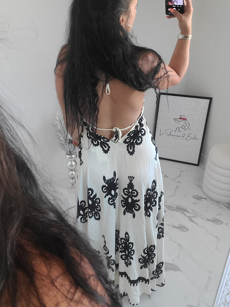 Robe dos nu MELLY beige