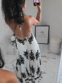 Robe dos nu MELLY beige