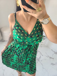 Robe courte LARISSA verte