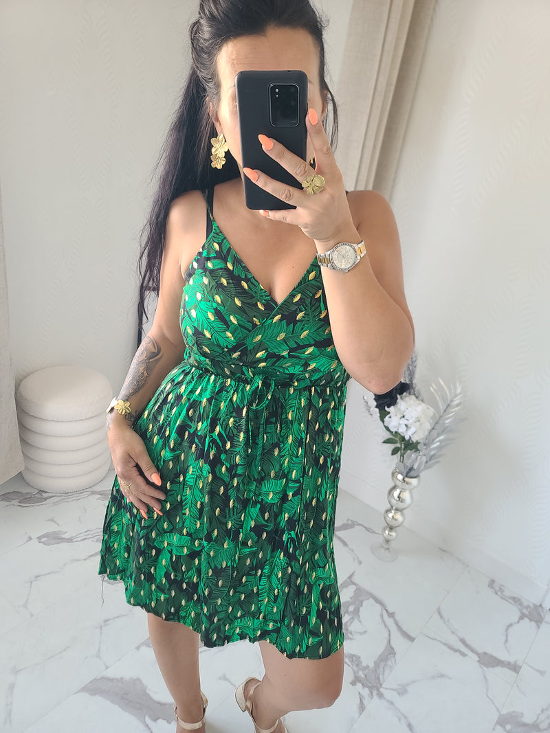 Robe courte LARISSA verte