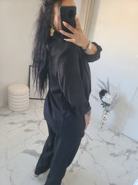 Ensemble tailleur ENZO veste et pantalon noir