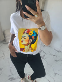 T-shirt  FRIDA KAHLO jaune