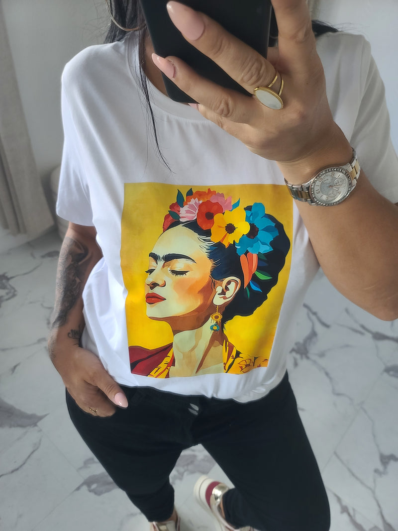 T-shirt  FRIDA KAHLO jaune