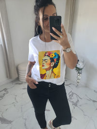 T-shirt  FRIDA KAHLO jaune