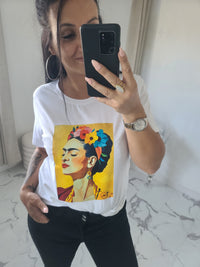 T-shirt  FRIDA KAHLO jaune