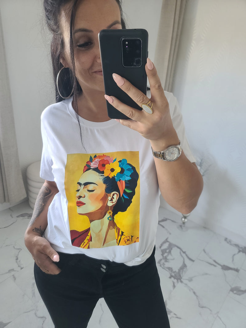 T-shirt  FRIDA KAHLO jaune