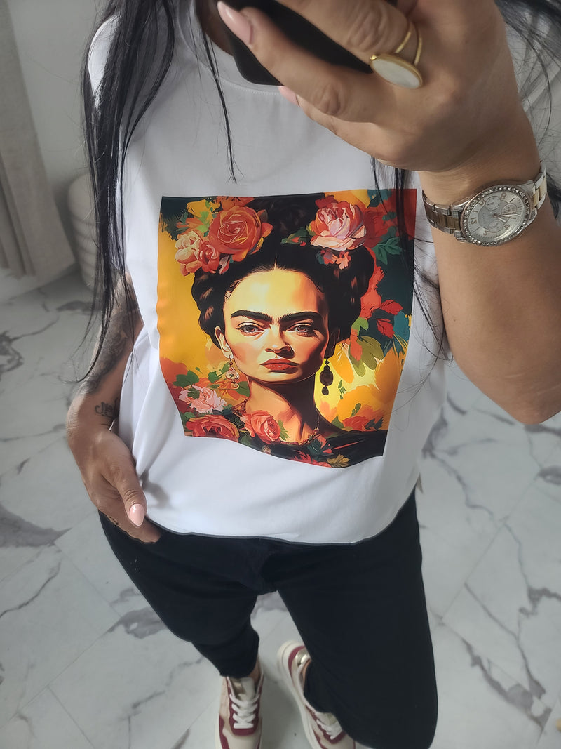 T-shirt FRIDA KAHLO orange