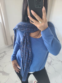 Pull 3 pièces AMAEL bleu