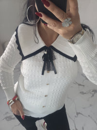 Pull col claudine LEONIE