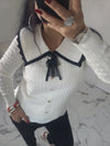 Pull col claudine LEONIE