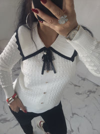 Pull col claudine LEONIE