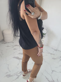 Débardeurs en dentelle LISE noir