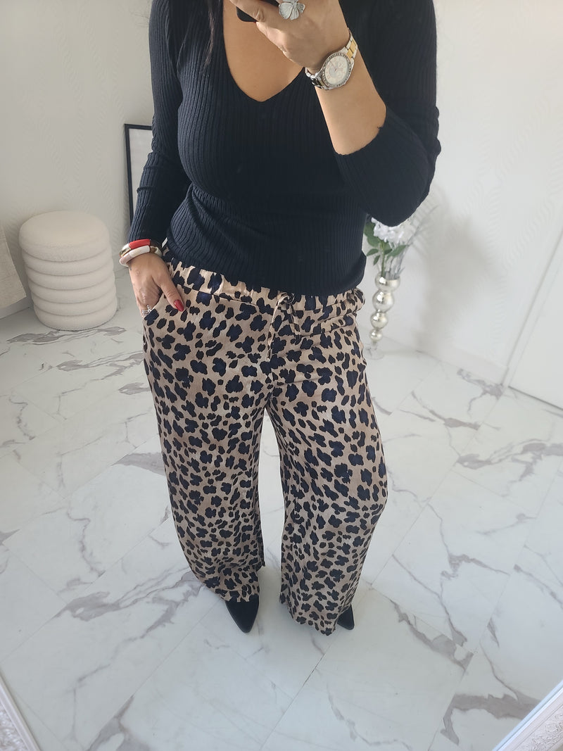 Pantalon LÉOPARD marine
